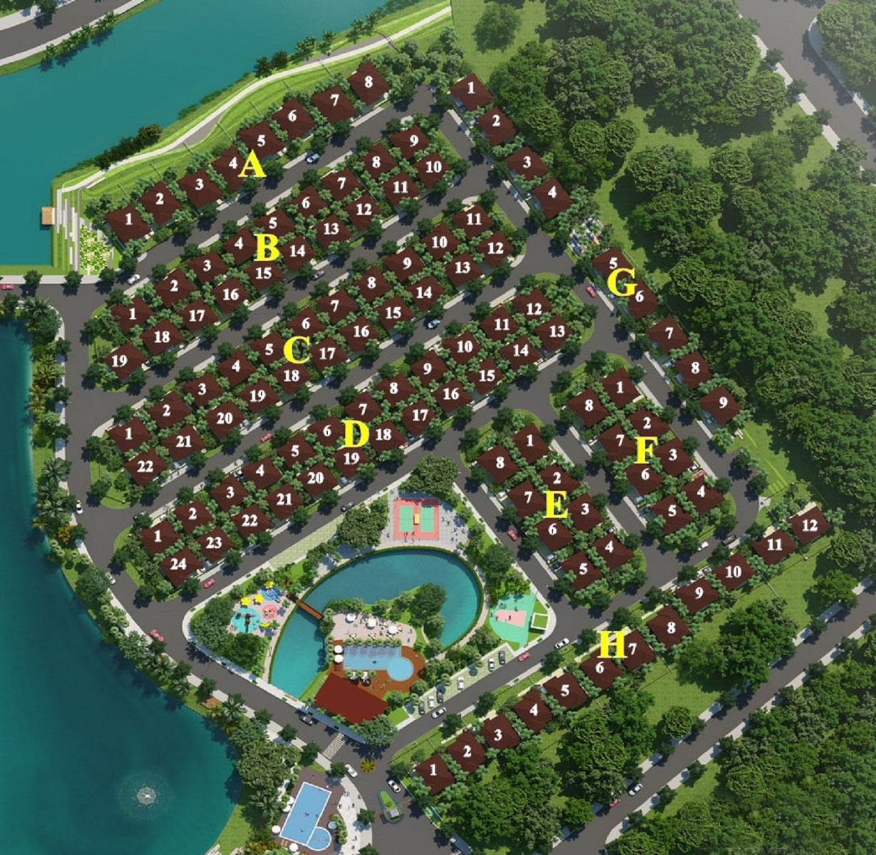 Mặt bằng tổng thể Valora Kikyo quận 9